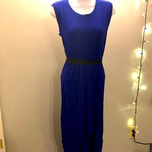 Asymmetrical Royal Blue Dress